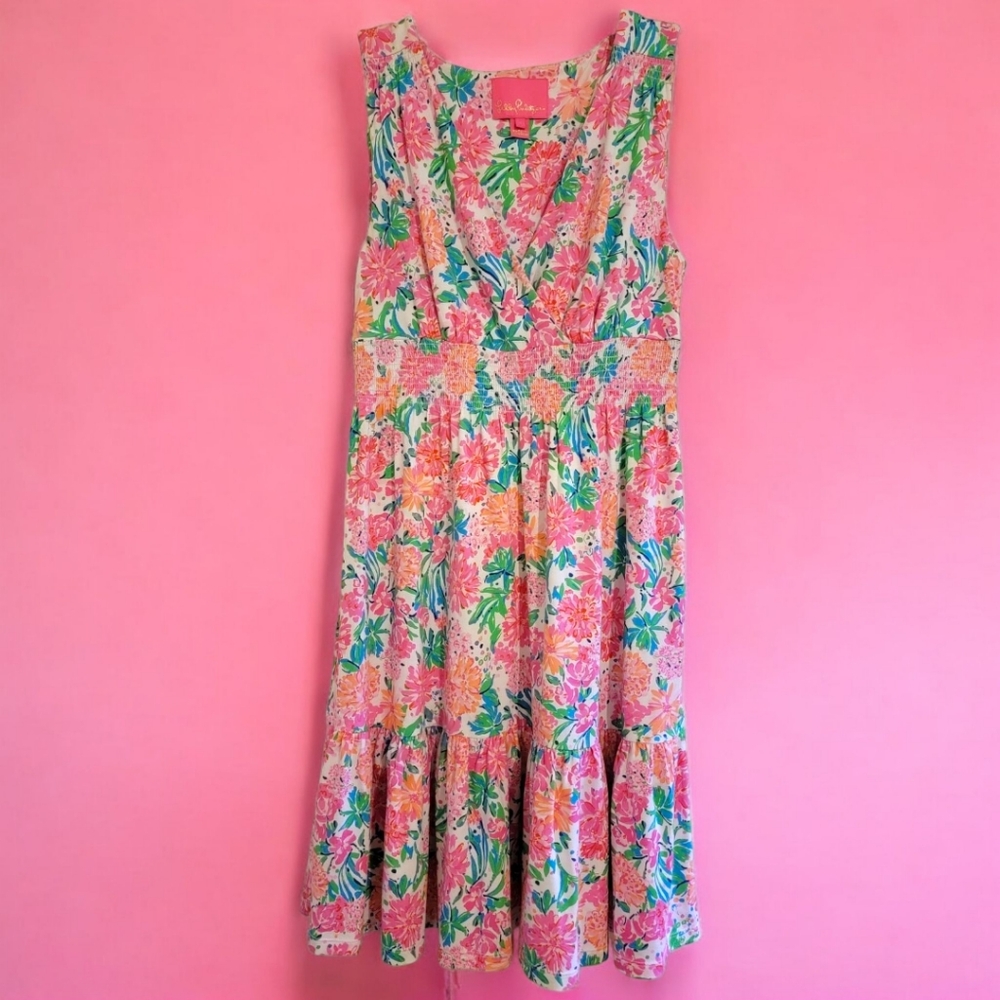 Lilly Pulitzer Vivette Ruffle Dress (Size S)